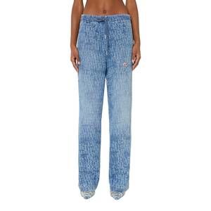 NEW DIESEL d-martians sweat denim jeans in blue